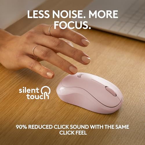 Detalle de Logitech M240 Silent Bluetooth Mouse: Compact, Quiet Wireless for Everyday Use