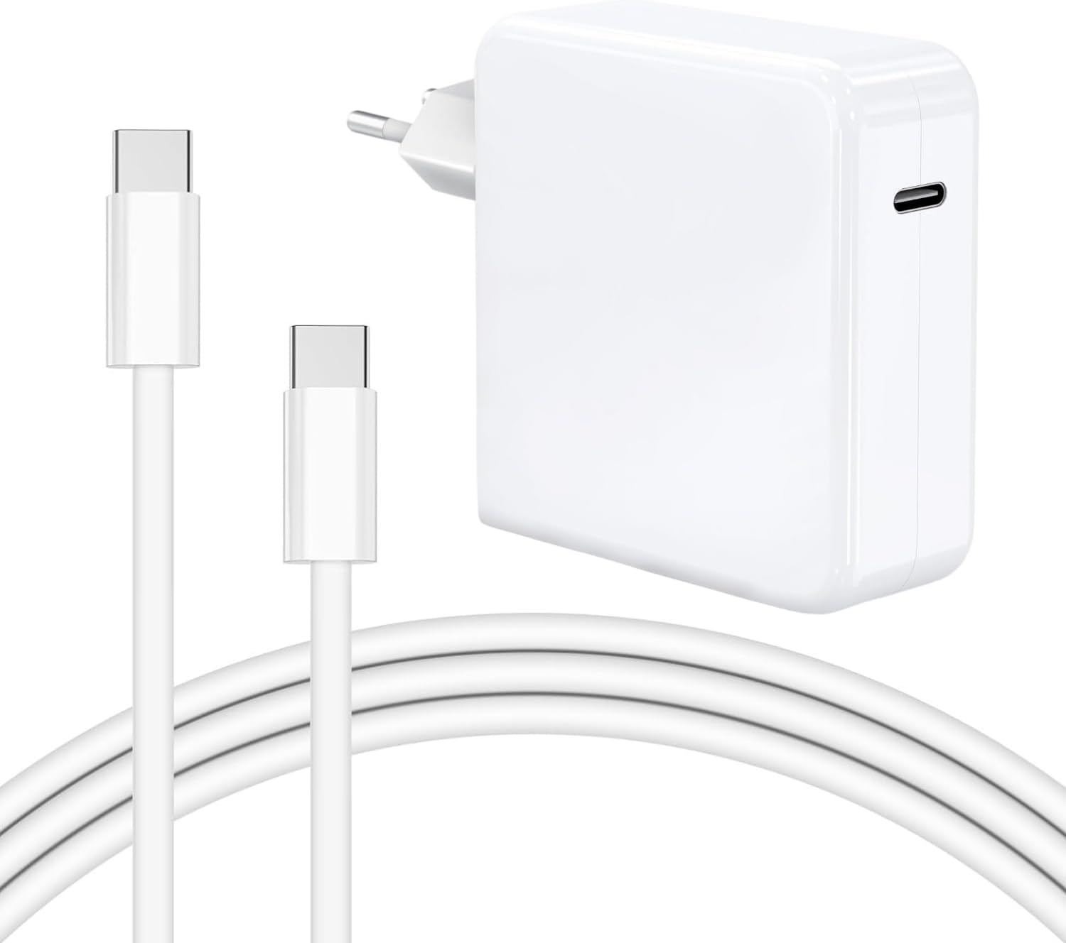 Detalle de 96W USB‑C Ladegerät für MacBook & iPad Pro – inkl. 2m USB‑C‑zu‑C Kabel