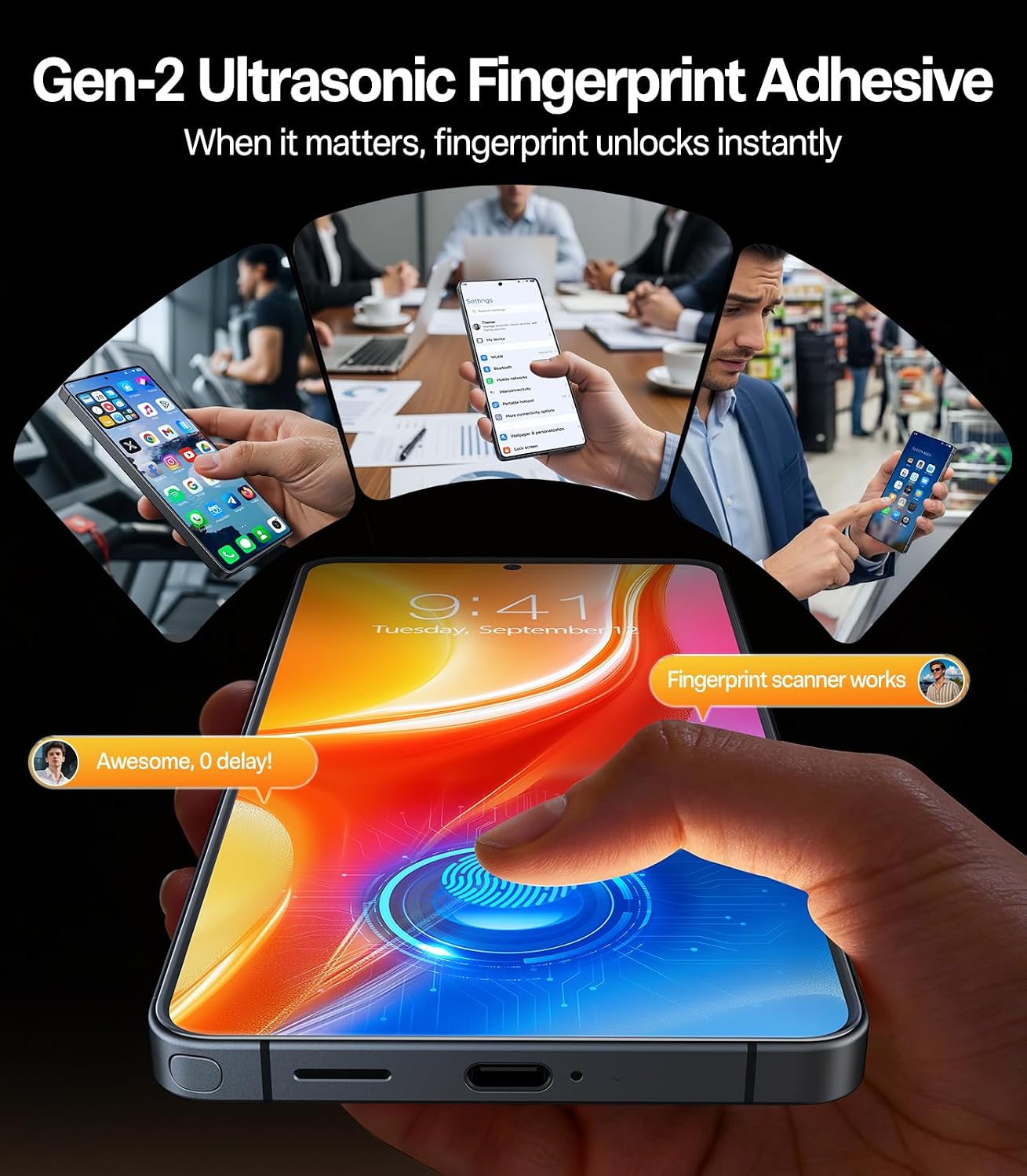 Thumbnail 4 de TORRAS Samsung Galaxy S25 Ultra 2-pack screen protector