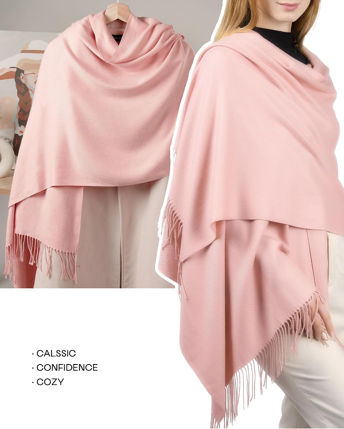 Detalle de FURTALK Shawl, 25.6 × 76.8 Inches