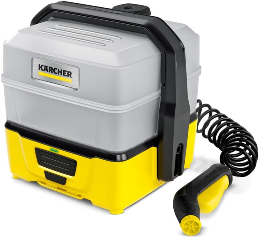 Detalle de Kärcher Mobile Outdoor Cleaner OC 3 Plus – kompakter Niederdruckreiniger mit Tank und Akku