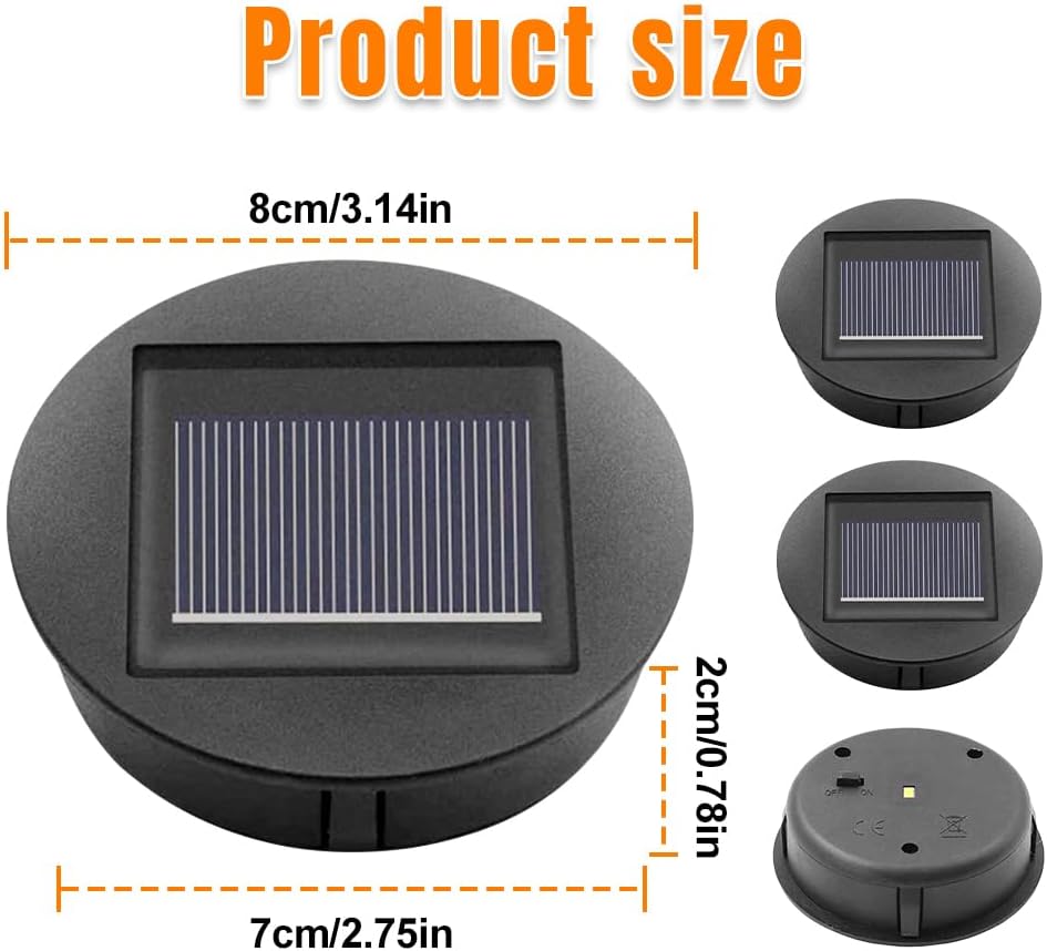 Thumbnail 6 de Riisoyu Solarleuchten Ersatz 6 Stück IP65