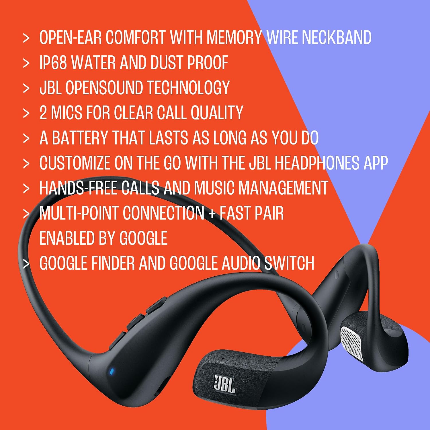 Thumbnail 5 de JBL Endurance Pace Open-Ear Kopfhörer 10 h