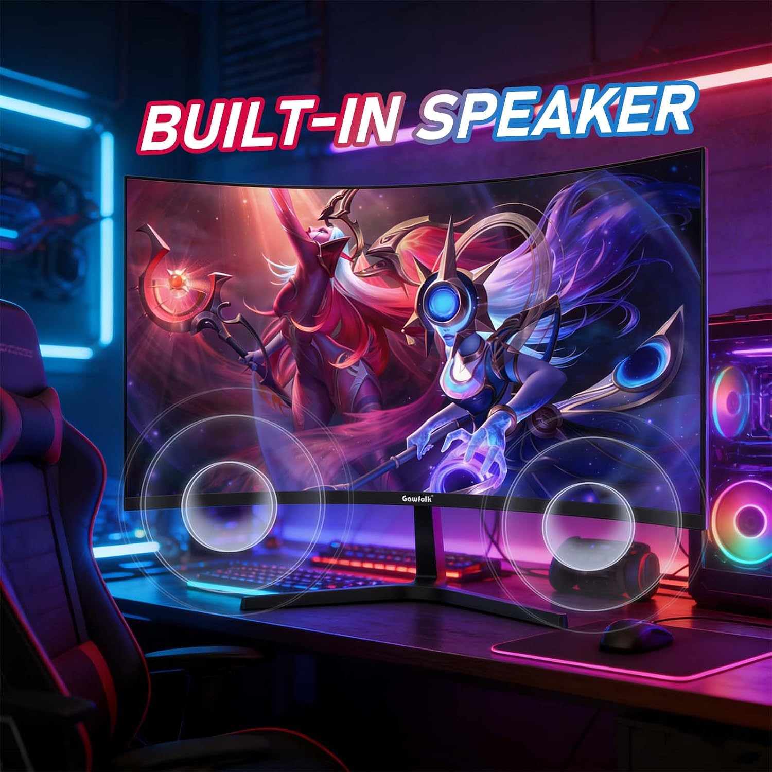 Thumbnail 5 de Gawfolk 27-inch Curved Gaming Monitor 280Hz