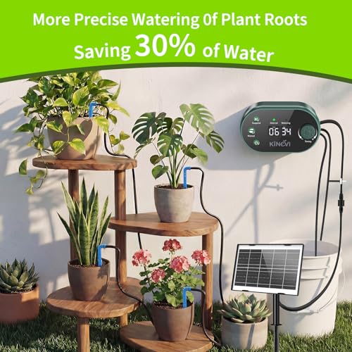 Thumbnail 6 de Sistema de Riego Solar para Jardín KINEVI: Kit de Goteo Autorriego con 15 Cabezas, ideal para exterior e interior