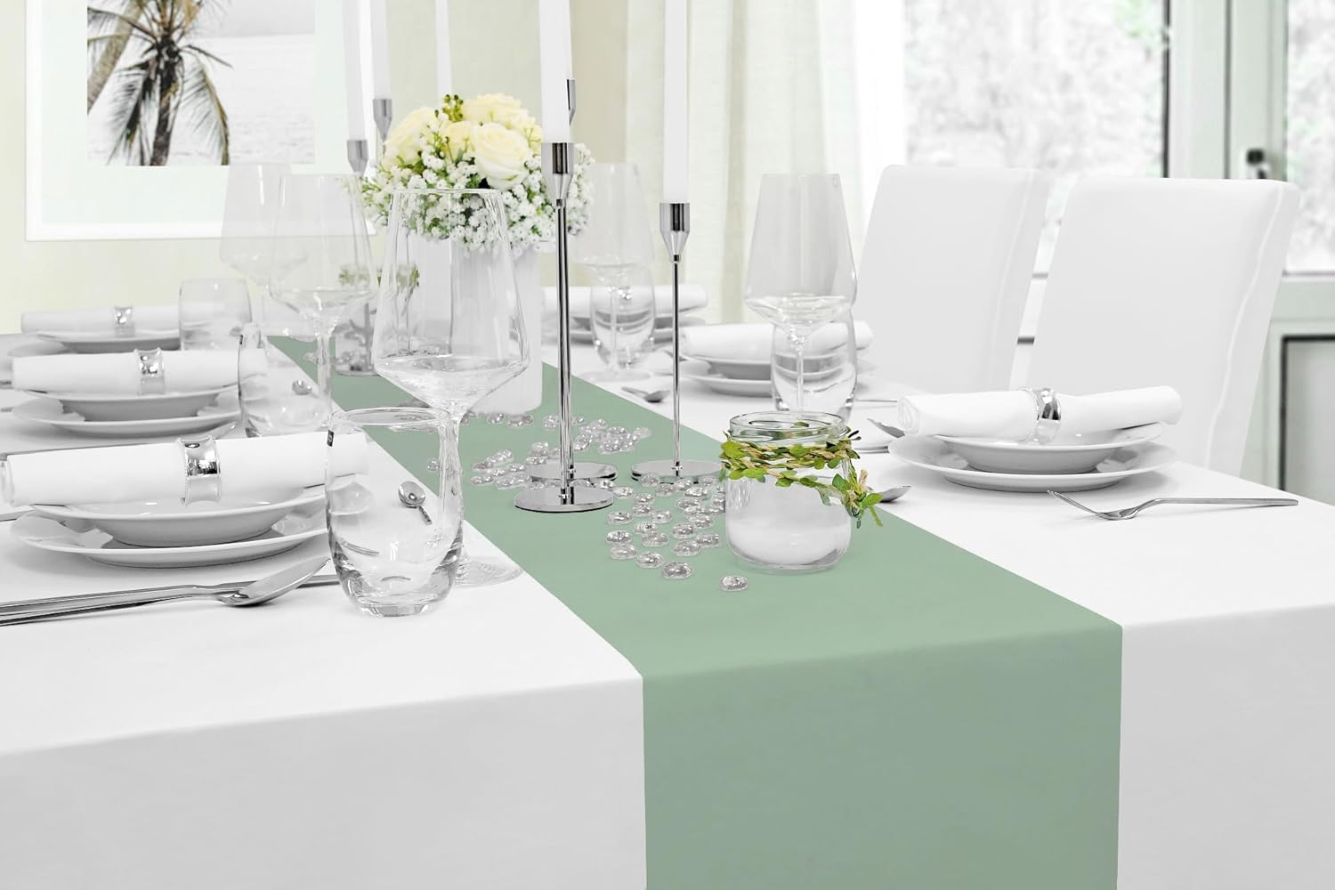 Thumbnail 4 de MODERNO VliesTischläufer Grün 30 cm x 25 m