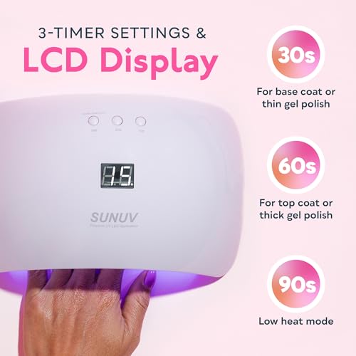 Thumbnail 4 de SUNUV Lampe UV LED pour Ongles – Séchoirs professionnels avec grand écran LCD et 3 minuteries