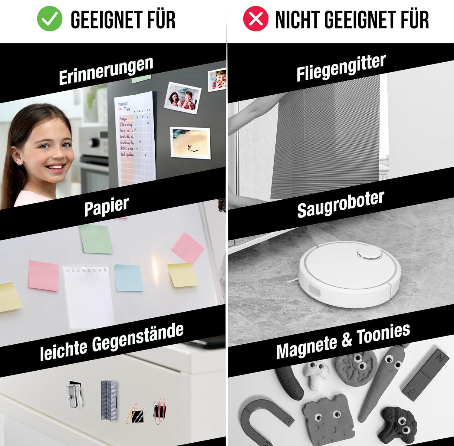 Detalle de MYMIND Magnetplättchen selbstklebend mit 3M Kleber – Flache, starke Magnetstreifen zum Kleben