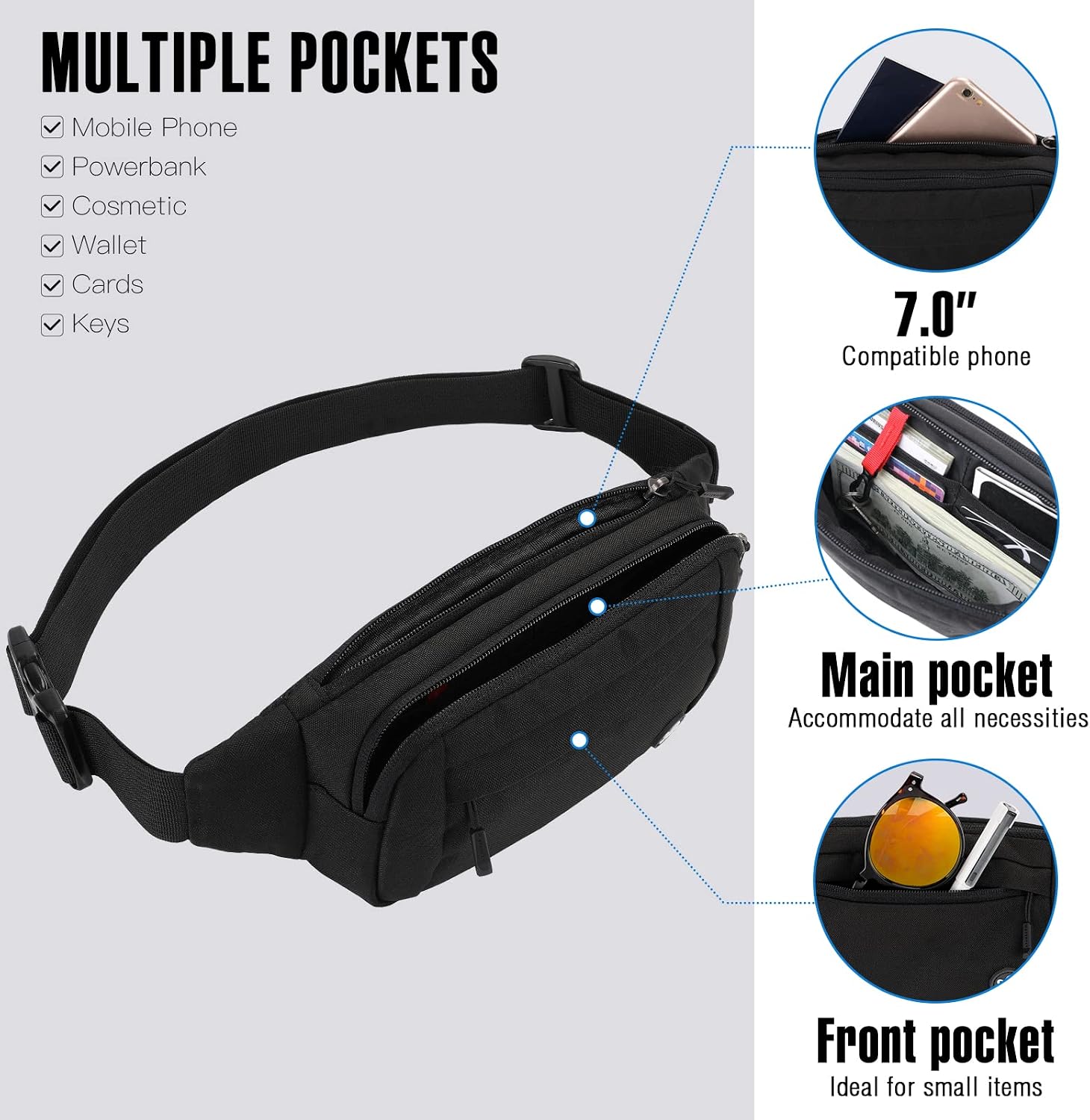 Thumbnail 1 de Waterfly Bumbags Waist Fanny Pack for Running