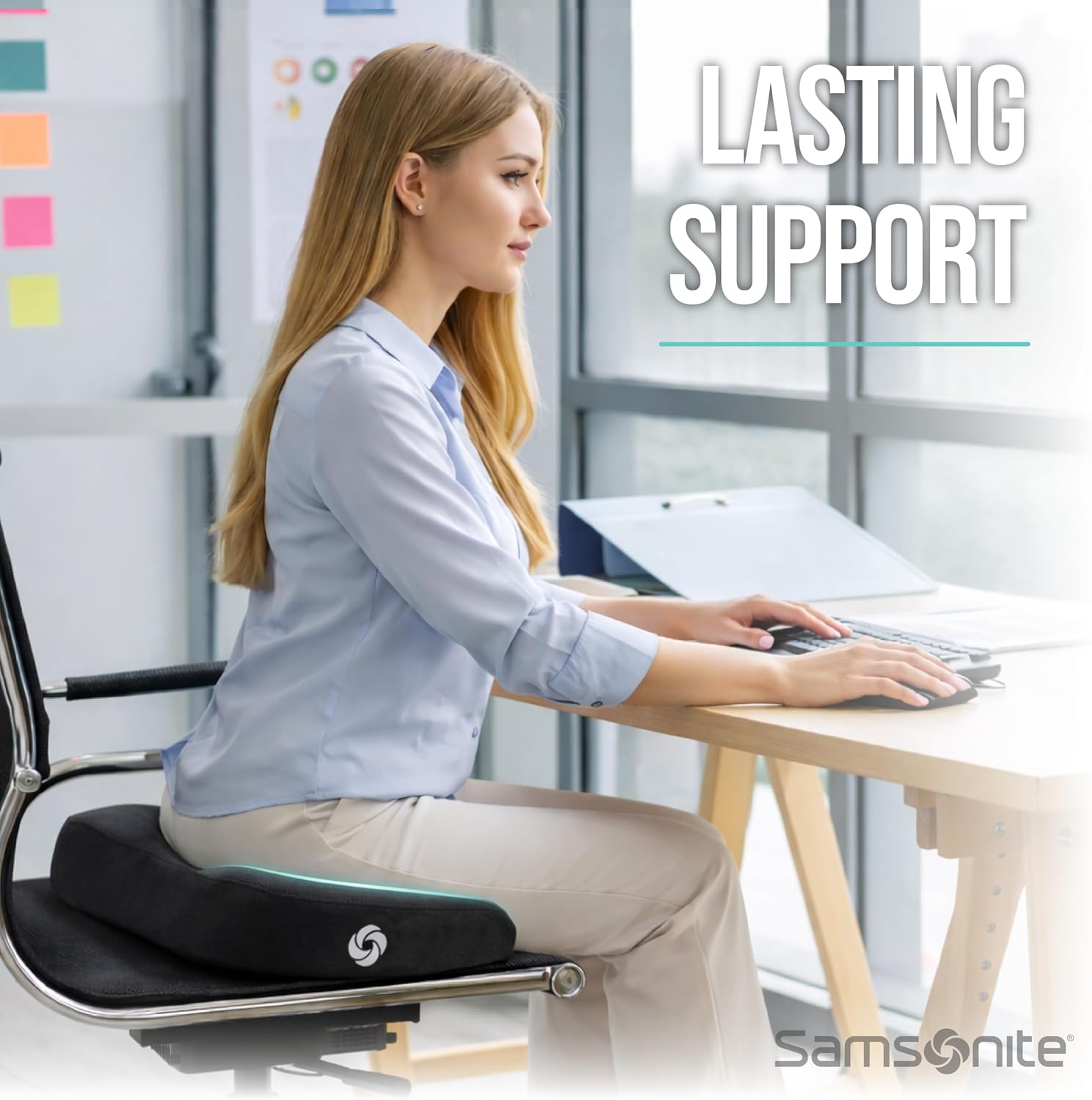 Detalle 2 de Samsonite Memory Foam Seat Cushion
