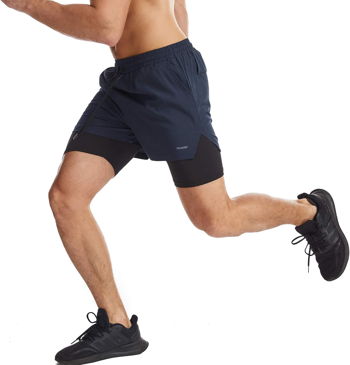 Thumbnail 4 de Danfiki men’s running shorts with 2 in 1
