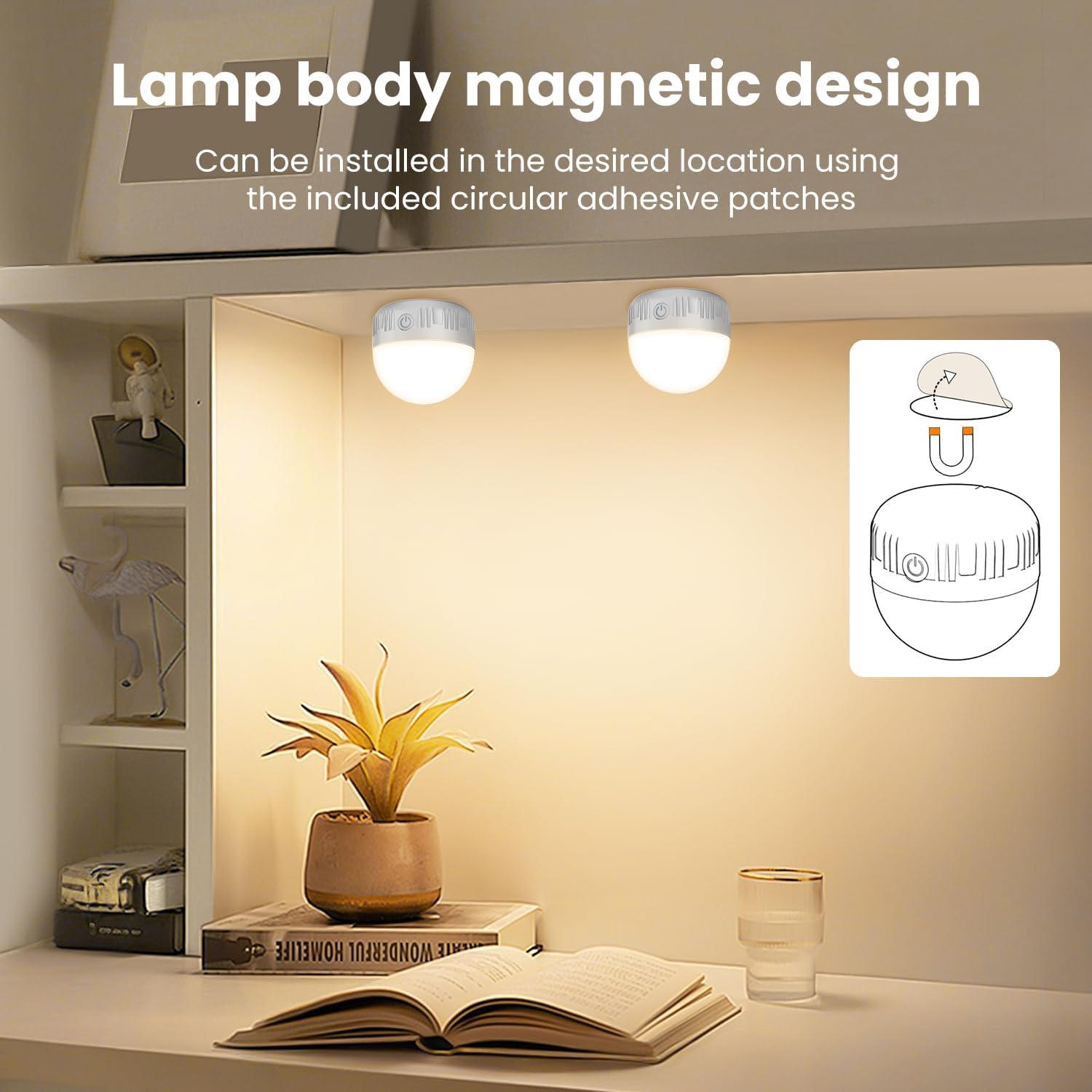 Thumbnail 5 de LGMCF Rechargeable E27 Dimmable Light Bulb with Magnetic Base and Remote Control
