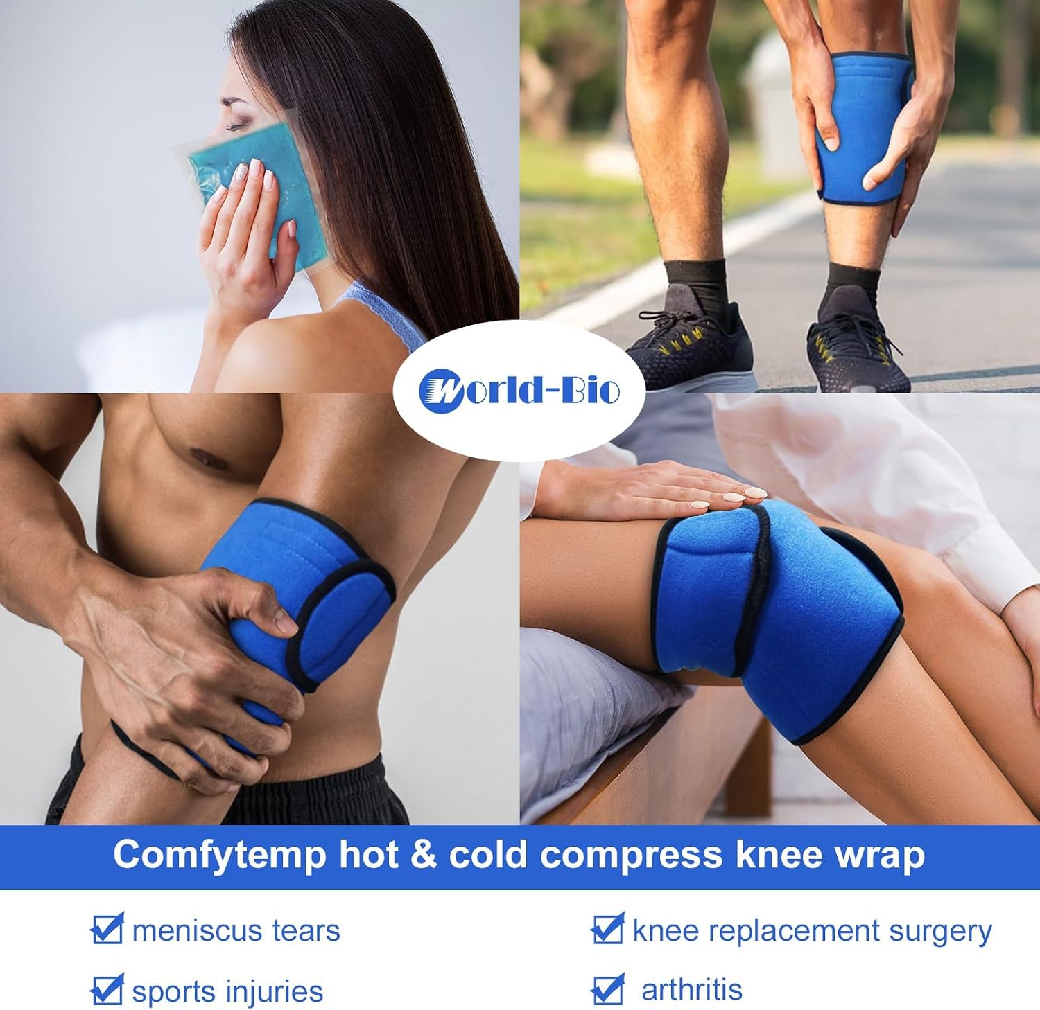 Thumbnail 1 de Knee Ice Pack Wrap 7.8 x 5.5
