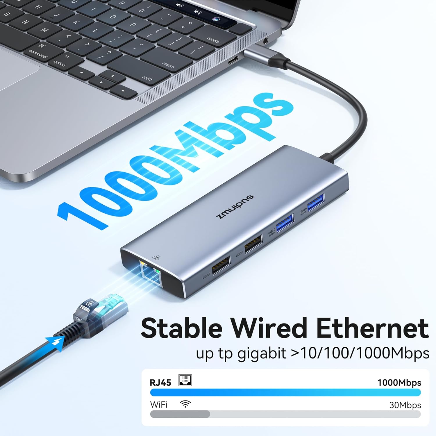 Thumbnail 3 de 10-in-1 USB C Hub with 100W PD and Ethernet