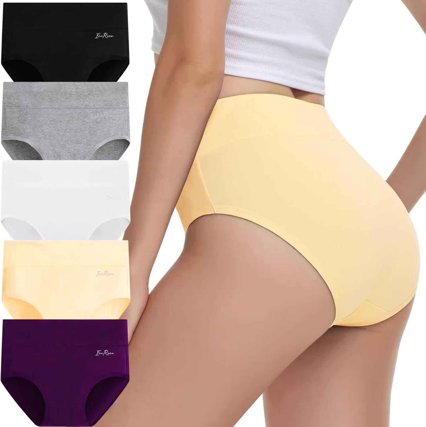 Thumbnail 6 de IceReco Damen Unterhosen „Hohe Taille“ aus Baumwolle (5er-Set)