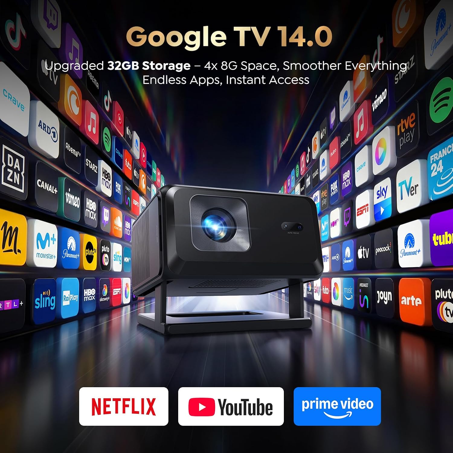 Detalle 2 de Smart projector with Google TV 14.0