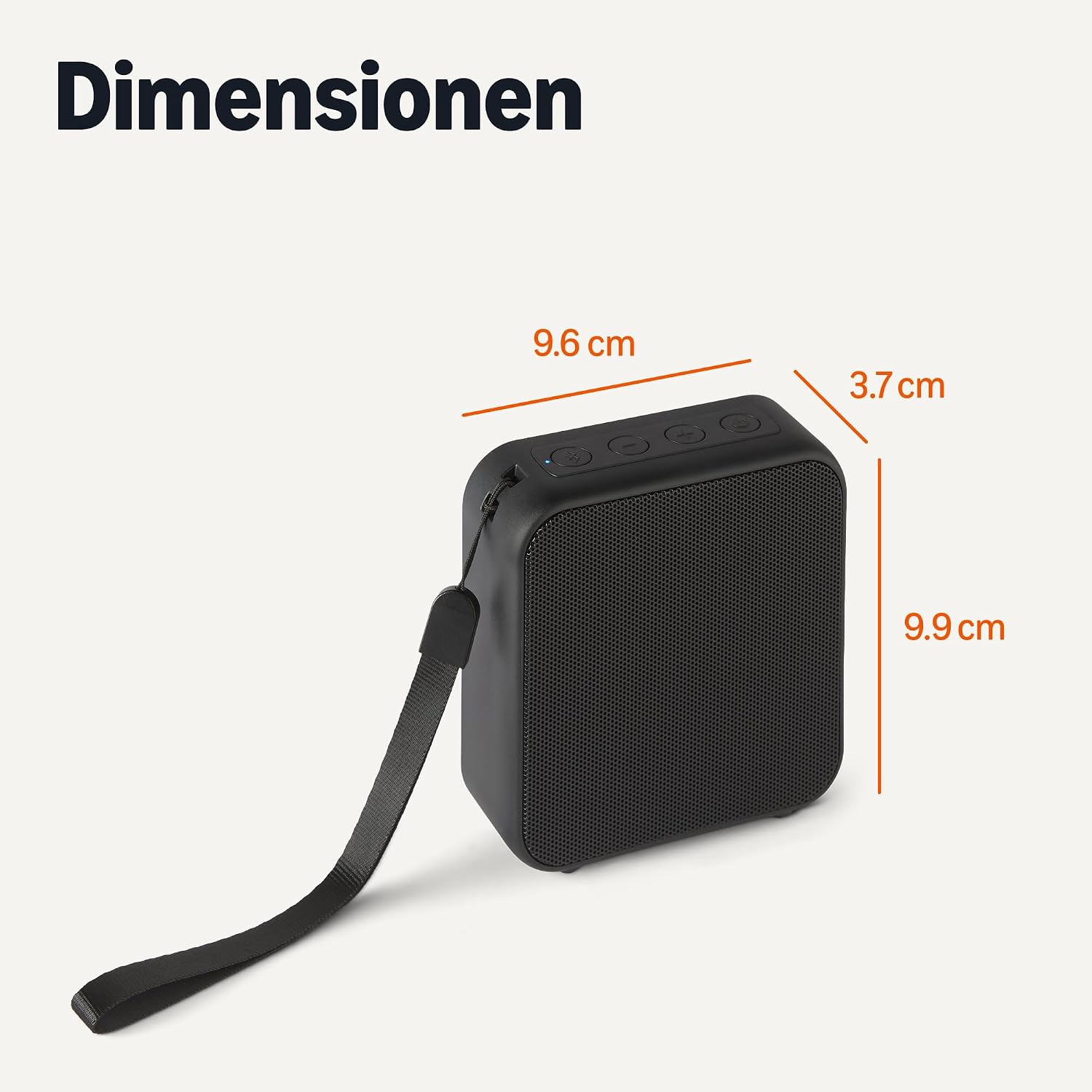 Thumbnail 4 de Amazon Basics tragbarer Bluetooth 5.3-Lautsprecher – kompakt, IPX5, 6 Stunden Laufzeit