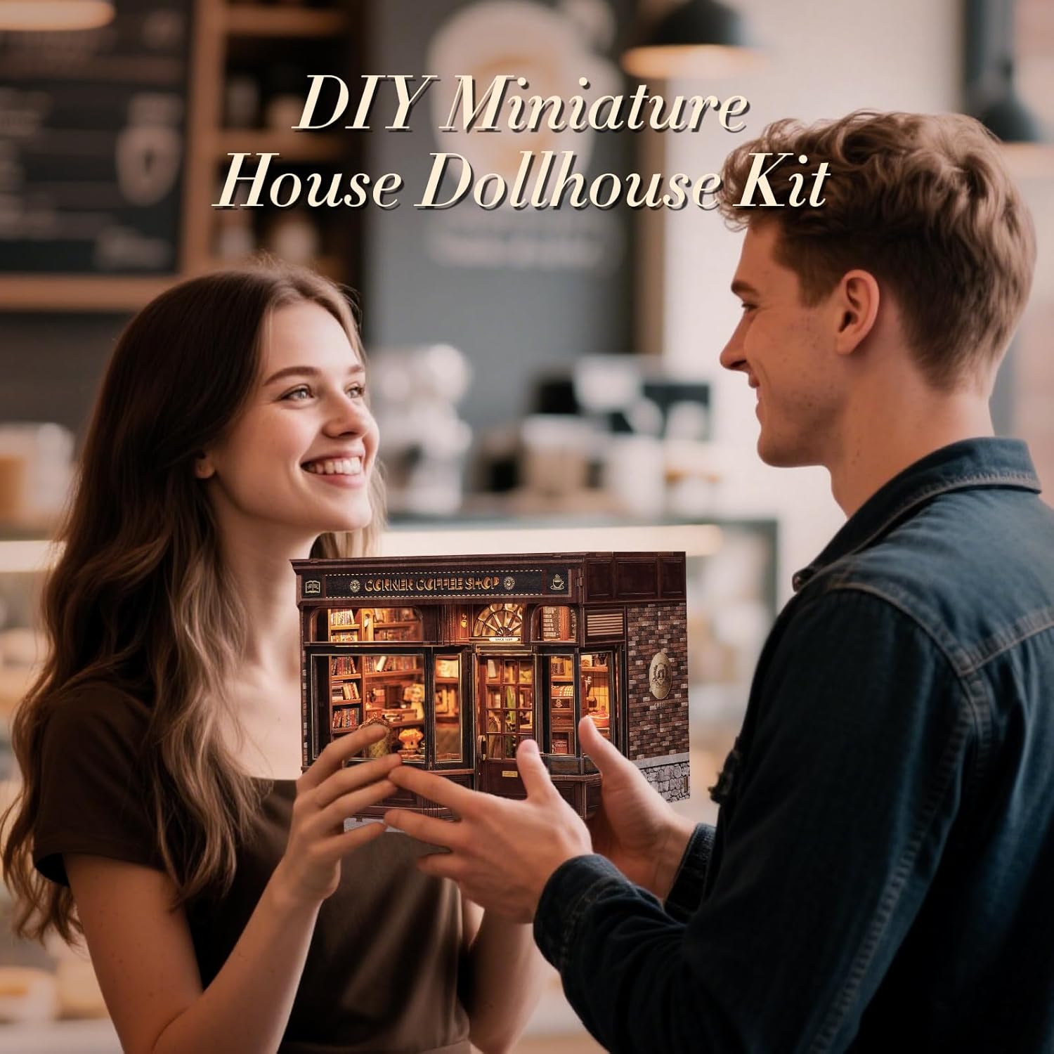 Thumbnail 6 de Kit CUTEBEE Book Nook en bois, 3D