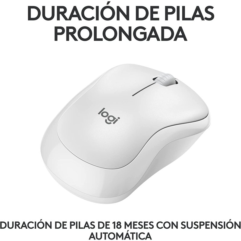 Thumbnail 2 de Logitech M240 Silent ratón Bluetooth blanco