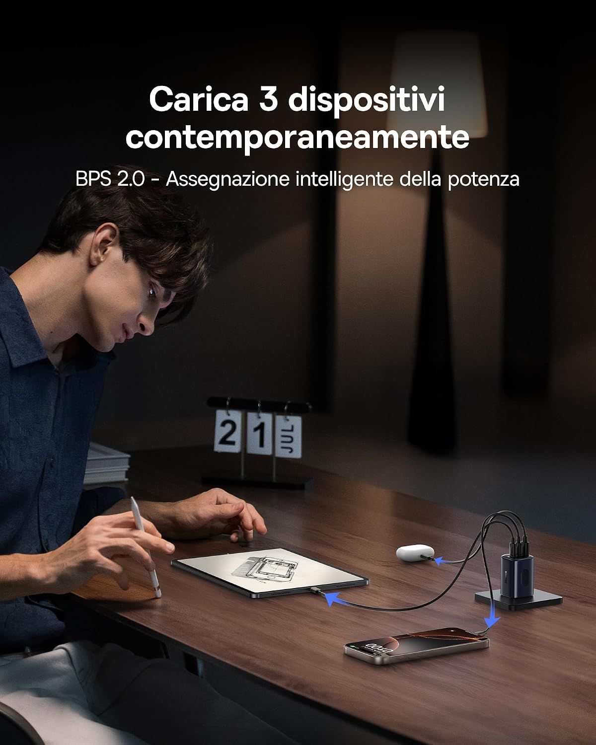 Detalle 2 de Baseus Picogo 67W caricatore USB-C