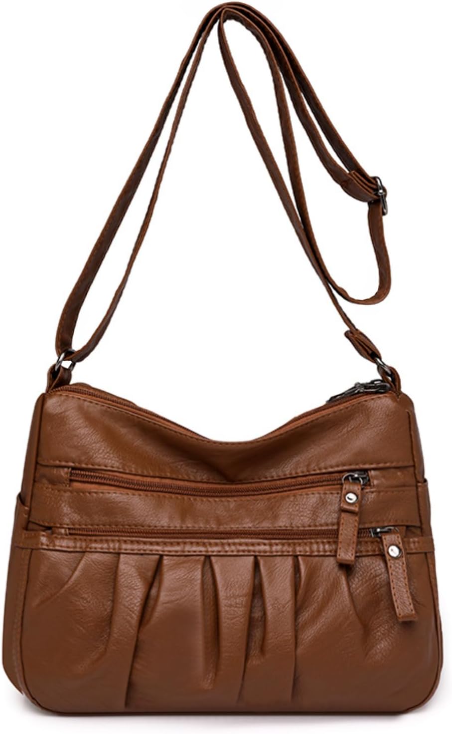 Thumbnail 6 de LassZone Soft Vegan Leather Handbag for Women – Multi Pocket Crossbody