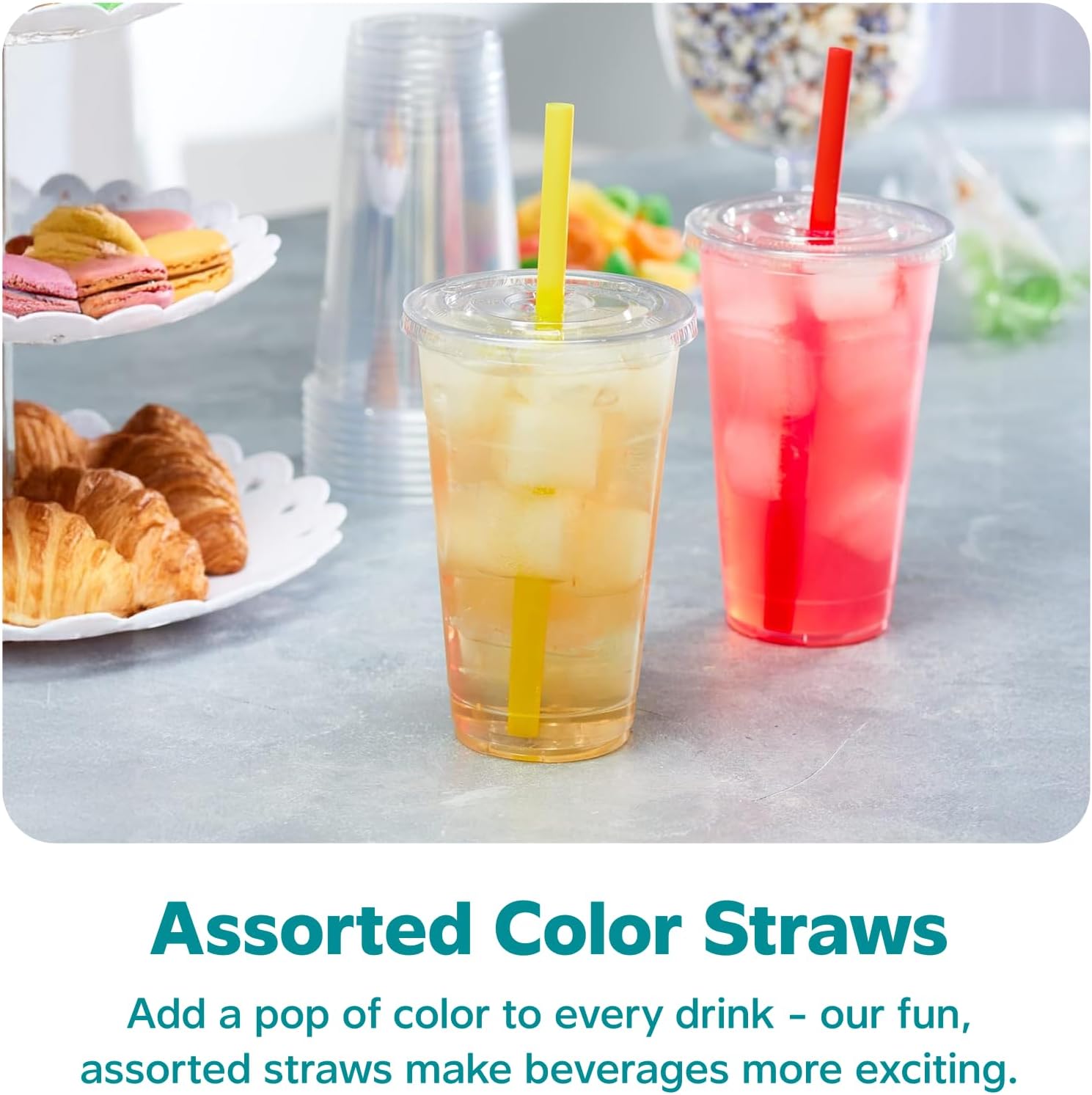 Detalle 2 de GUSTO 24 oz Clear Cups 🥤