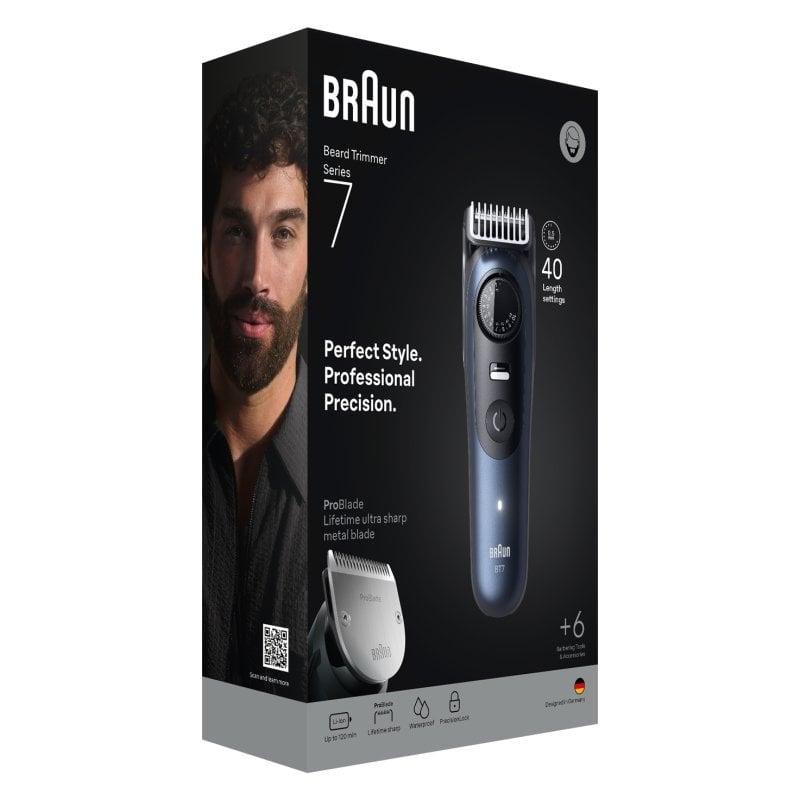 Detalle 2 de Braun BeardTrimmer 7 BT7520: precisión, autonomía y versatilidad para tu barba
