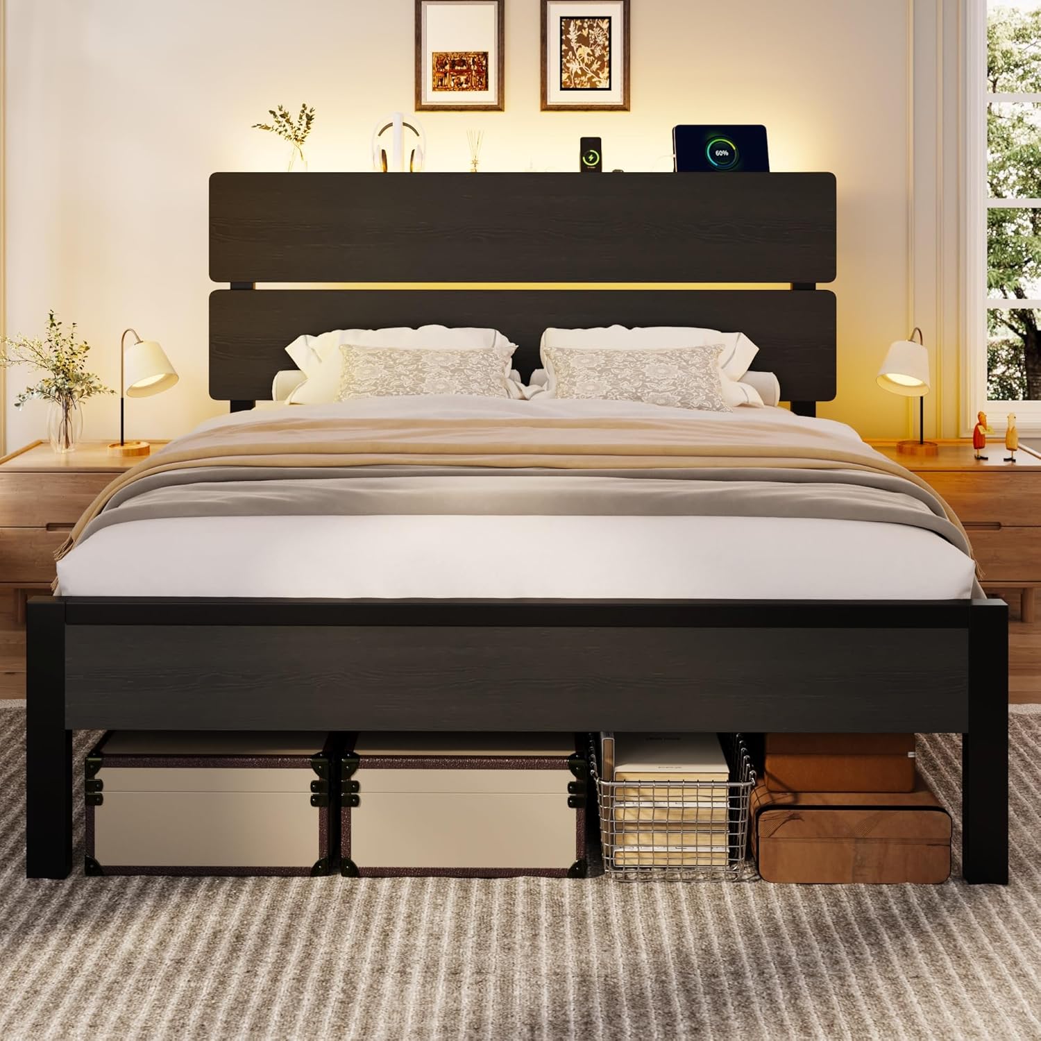 Detalle de SHA CERLIN Full Size Bed Frame