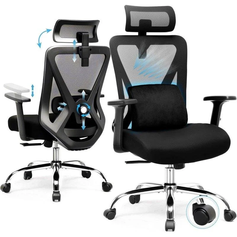 Detalle de Silla Ergonómica GTPLAYER: comodidad para largas sesiones de oficina y gaming