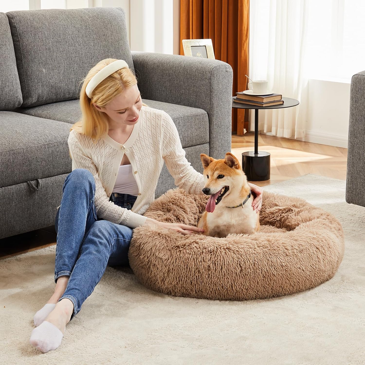 Thumbnail 6 de DUMOS Donut Dog Bed 30.7 Inch