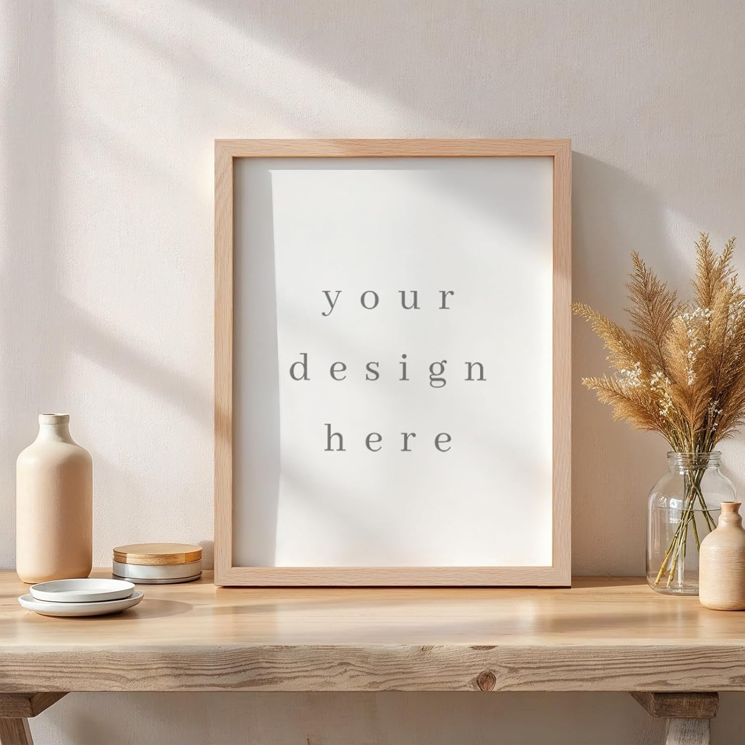 Detalle de puthiac 11x14 Solid Oak Wood Picture Frame (Plexi Front), Fits 8x10 with Mat or 11x14 Without Mat