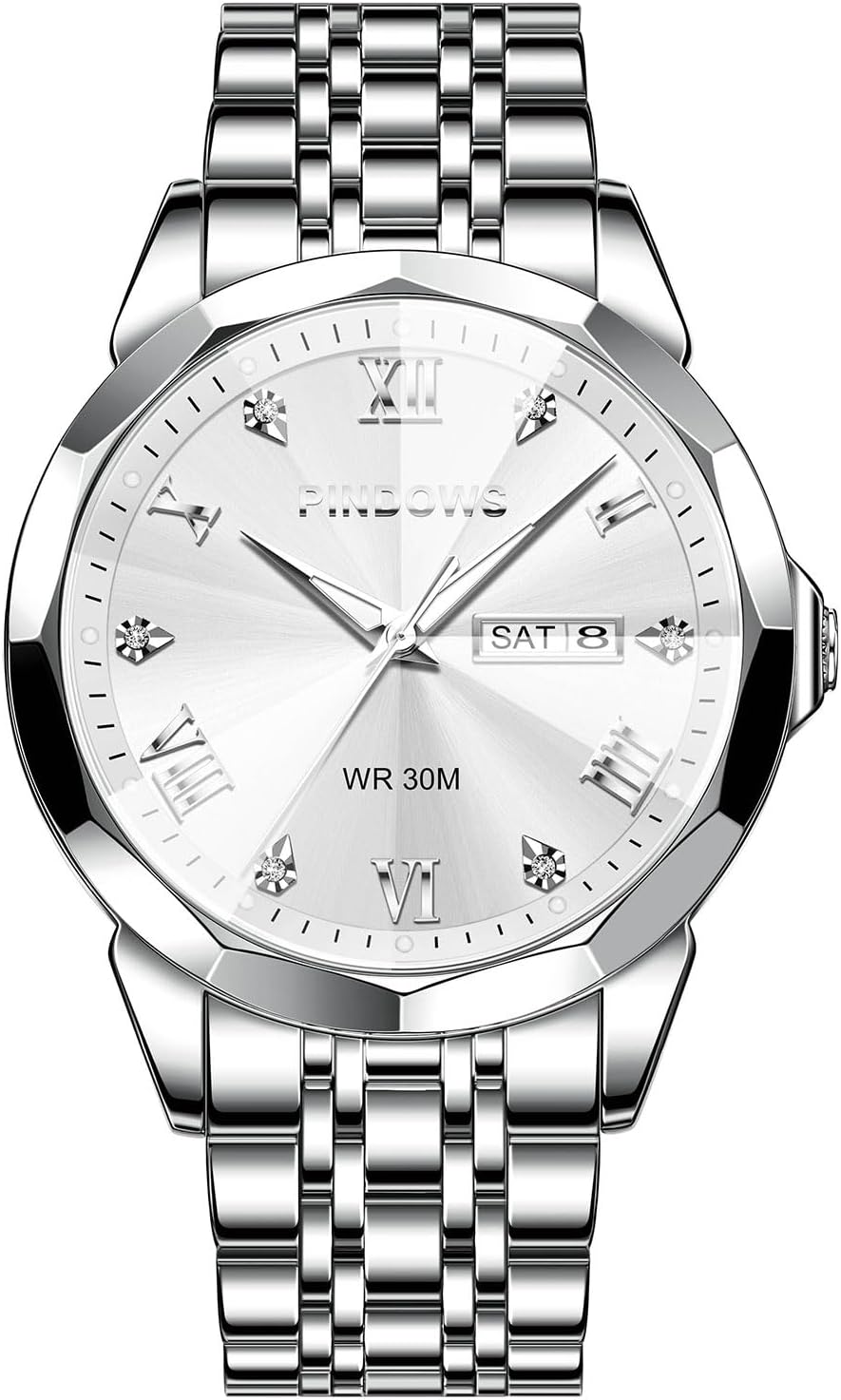 Detalle 2 de PINDOWS Luxusuhren Herren Quarz-Chronograph