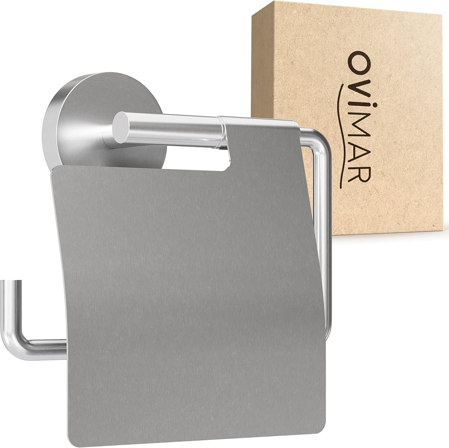 Thumbnail 6 de ovimar Heroya portarotolo per foratura nero: portarotolo in acciaio inox con coperchio e chiusura ammortizzata