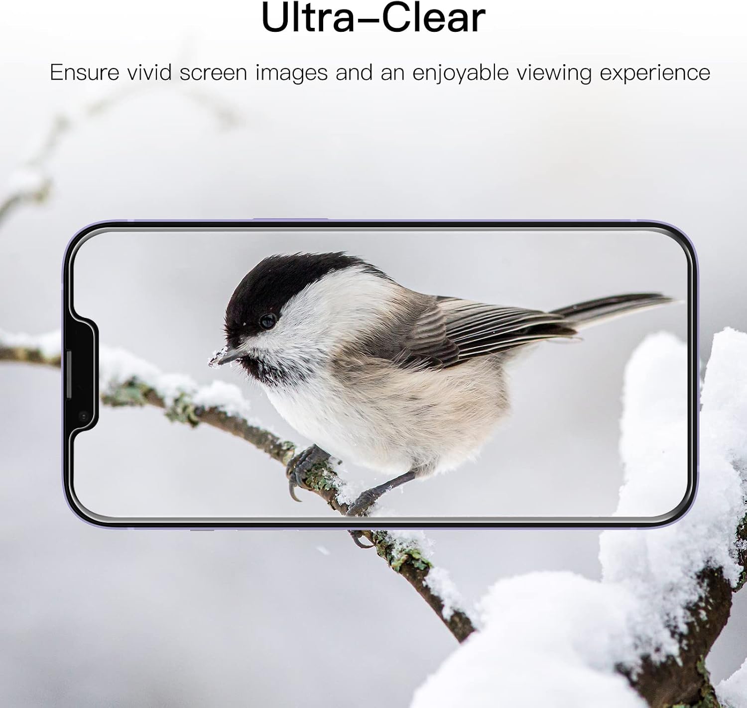 Thumbnail 6 de JETech Schutzfolie für iPhone 14 Plus 6,7 Zoll – Panzer Glas Displayschutz, 3 Stück