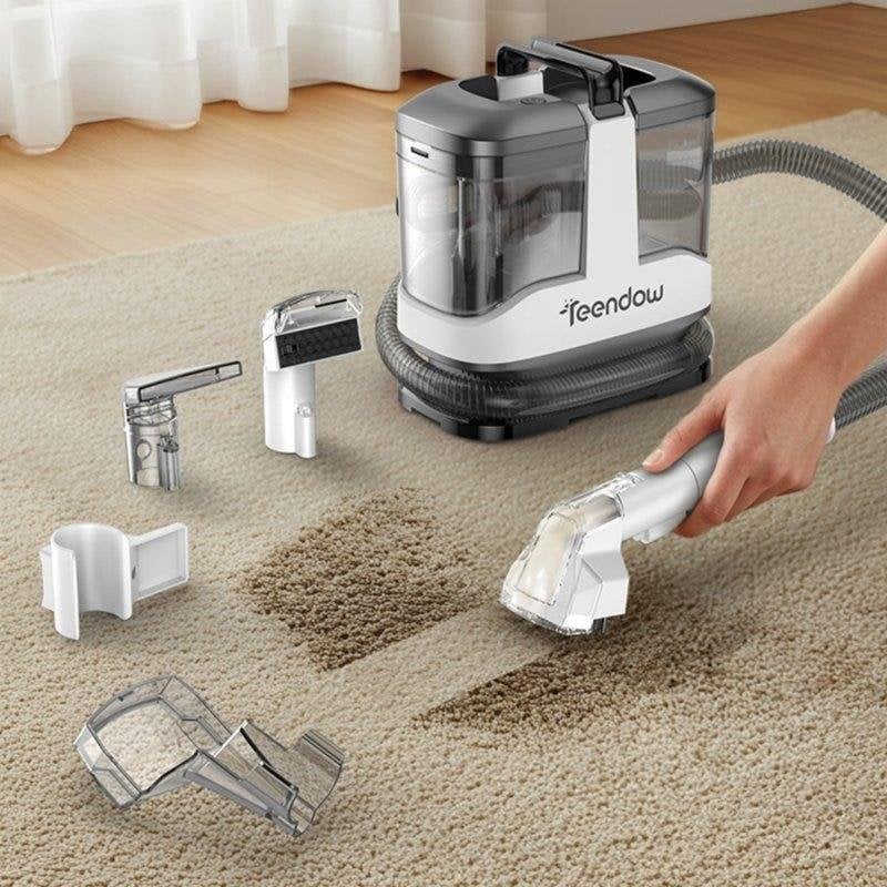 Detalle de Aspiradora de Tapicerías Teendow C3 450W Sin Cable Gris