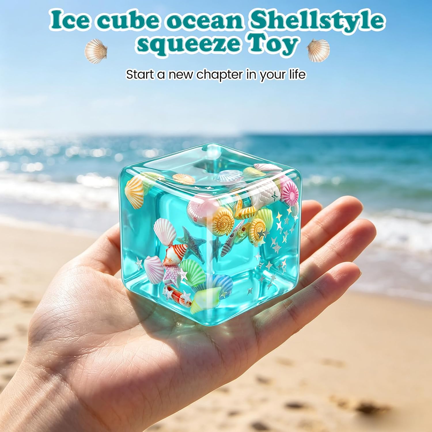 Detalle 2 de Sea Shell Squishy Fidget Toy