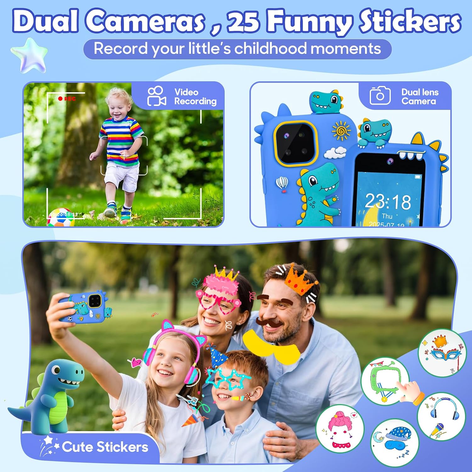 Detalle de Jusvenmt Kids Phone Dinosaur Toy with 32GB