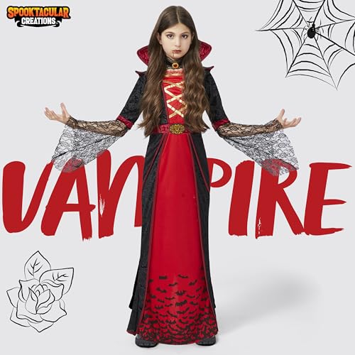 Thumbnail 1 de Spooktacular Creations Royal Vampire Costume, Medium (8–10 Years), Dress & Choker