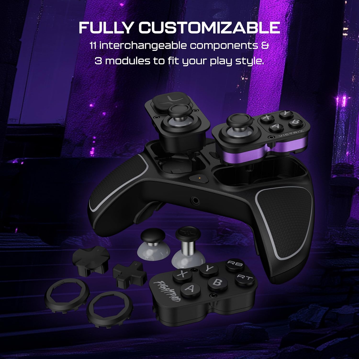 Detalle de Turtle Beach Victrix Pro BFG Reloaded Wireless Controller