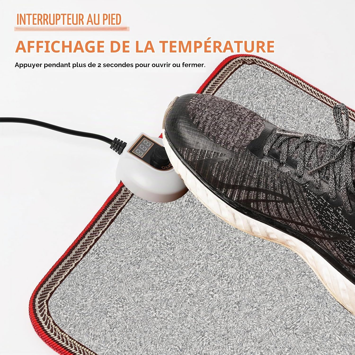 Thumbnail 1 de OLYDON XJD-01 elektrische voetenwarmer voor onder het bureau, 7 standen
