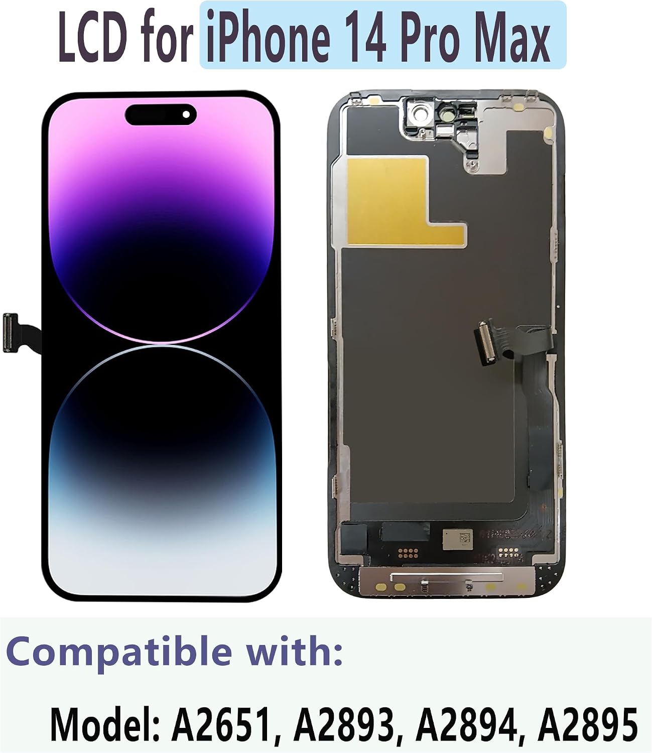 Detalle de MP+ for iPhone 14 Pro Max Screen Replacement Repair Kit
