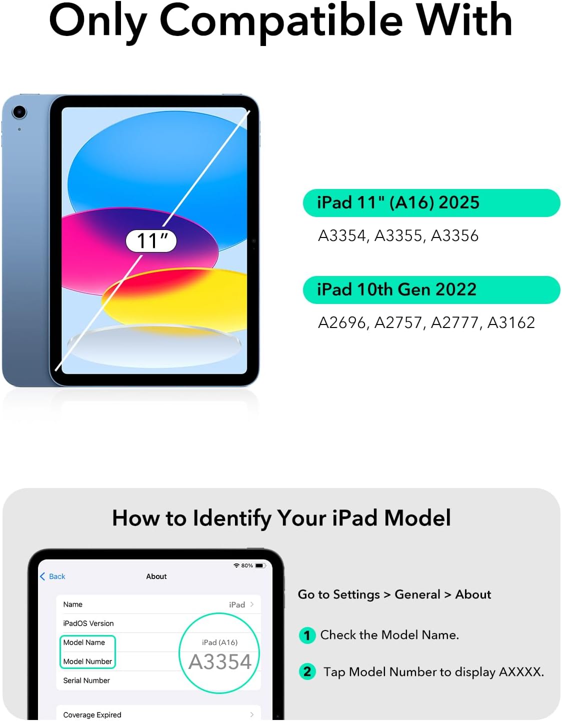 Thumbnail 1 de ESR Flex Keyboard Case 10.9" ⌨