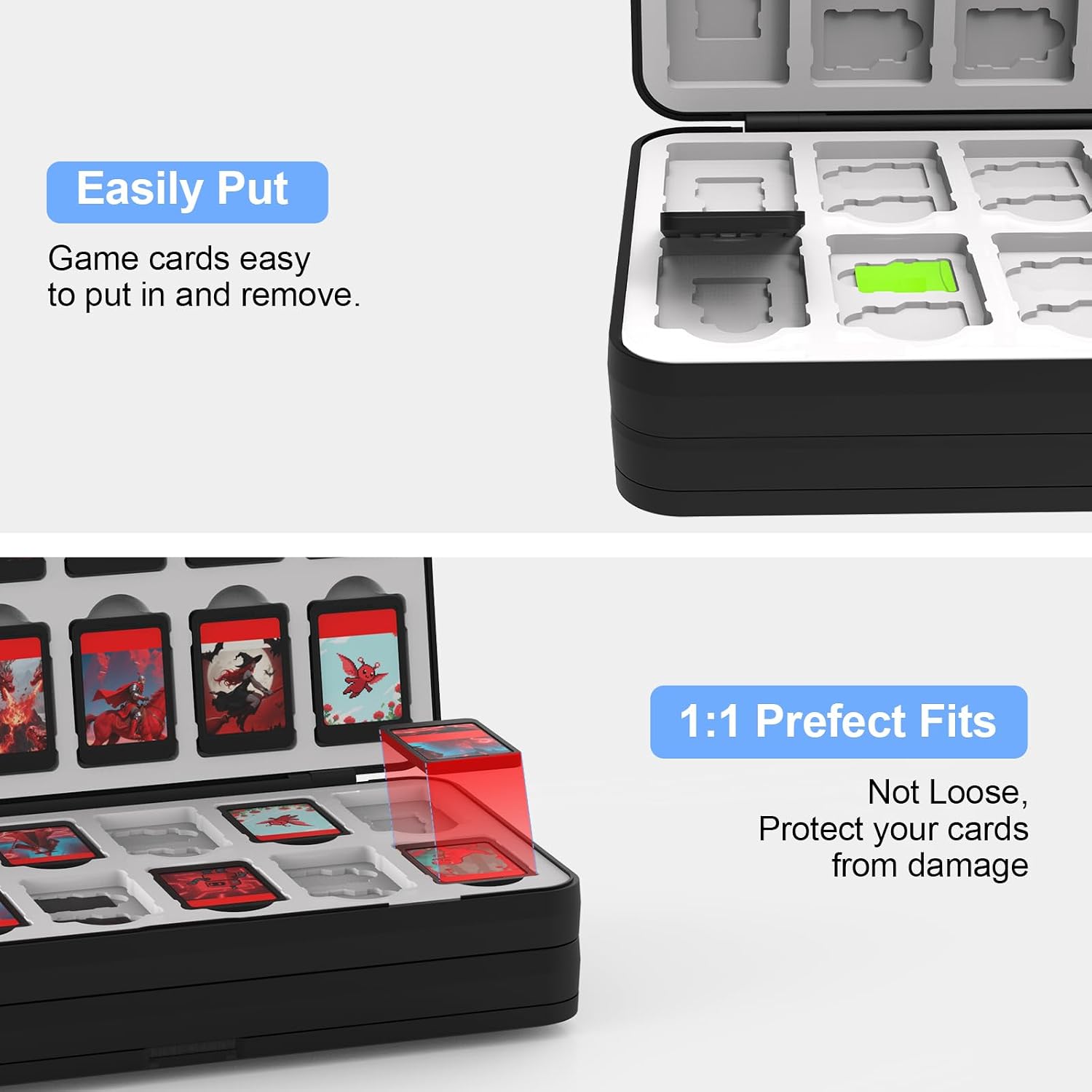 Thumbnail 6 de QuoLumPIA 72 Nintendo Switch Game Case: Large-Capacity, Protective Storage for Game Cards