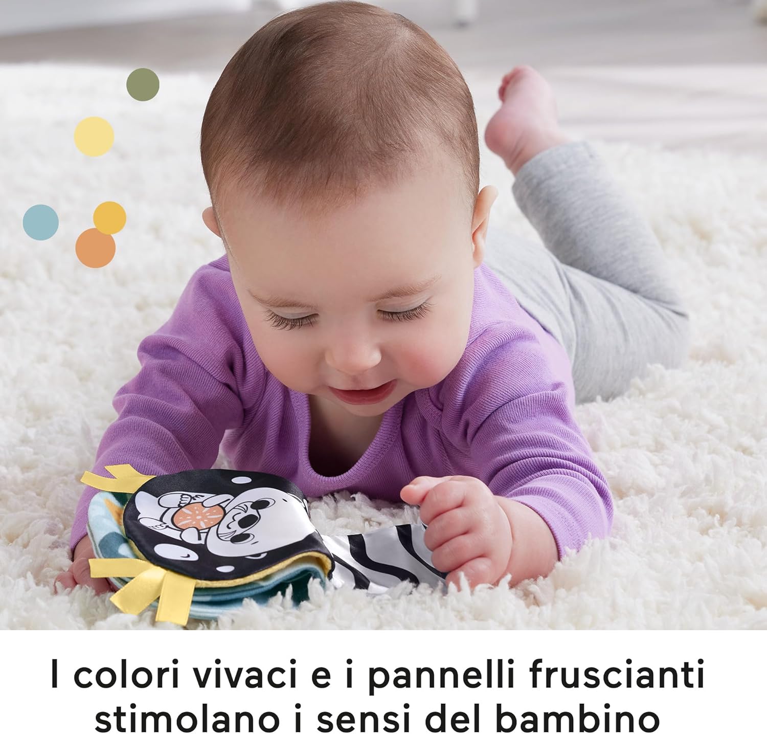 Thumbnail 3 de Fisher-Price Lontra 2-in-1 HXG96: peluche sensoriale con suoni, movimento e specchietto