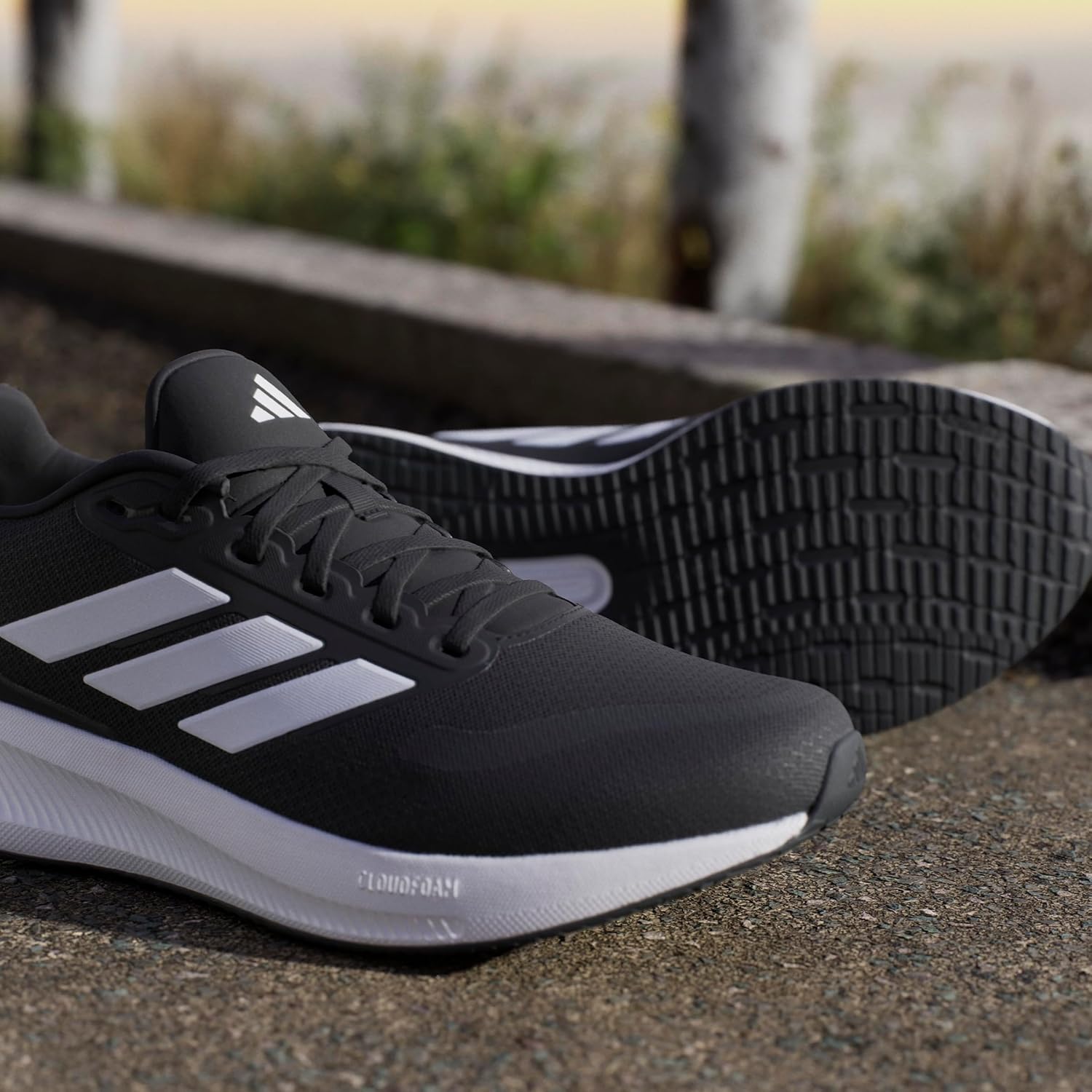 Thumbnail 1 de adidas Men's Runfalcon 5 Running Shoes — Core Black/Cloud White, UK 9