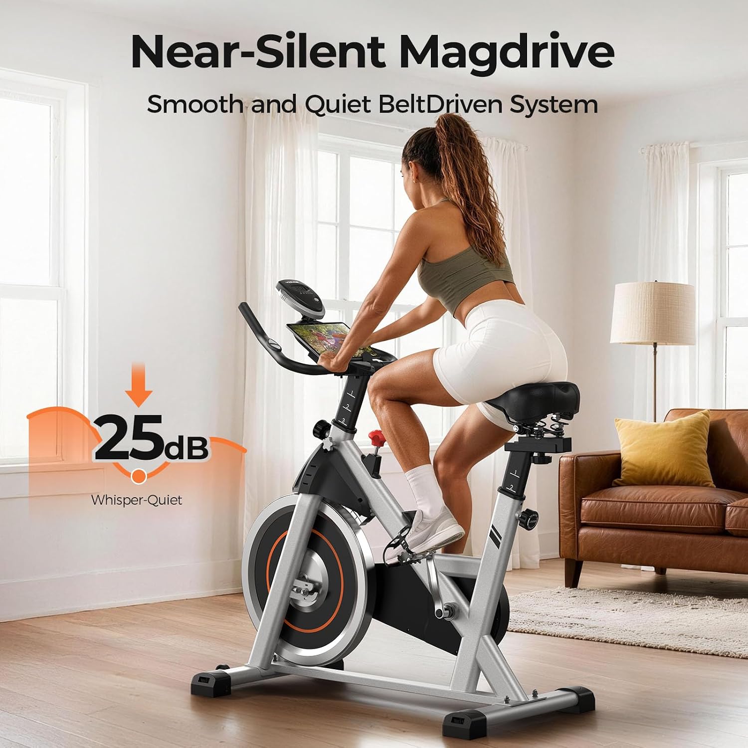 Detalle 1 de YOSUDA Exercise Bike 300 lb Capacity
