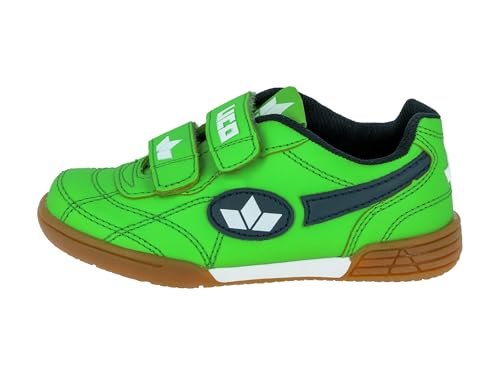 Detalle de Lico Bernie V Hallenschuhe für Kinder – Grün Marine Weiß, 37 EU