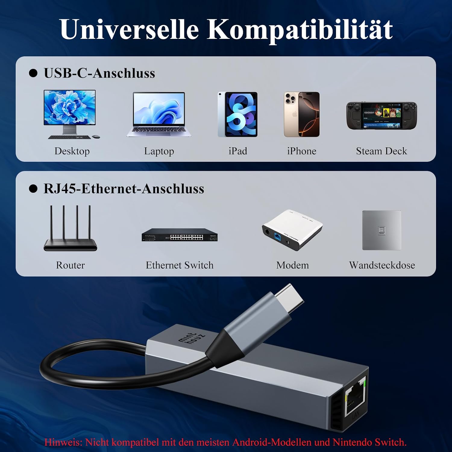 Thumbnail 5 de Minthouz USB LAN Adapter 5G đ