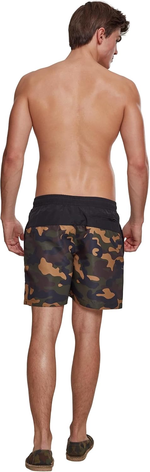 Detalle de Urban Classics Herren Block Short de bain