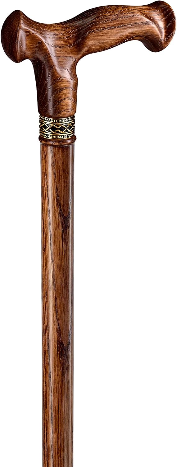 Thumbnail 5 de Asterom 36-801c Oak Wood Walking Cane, Ergonomic Handle, 36-Inch